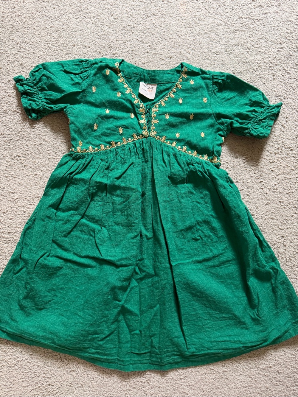 Green toddler kurti